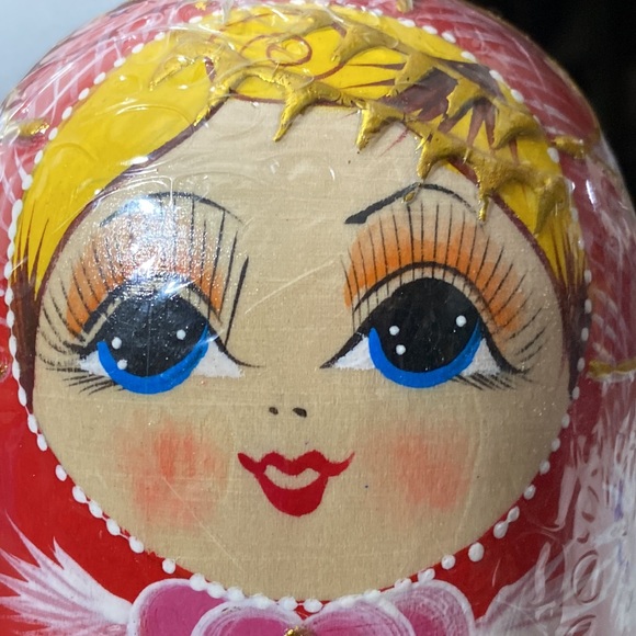 Russian Stackable Dolls Handmade 10 Pieces Made of Wood Selling the sealed - Picture 8 of 11